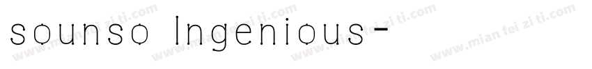 sounso Ingenious字体转换